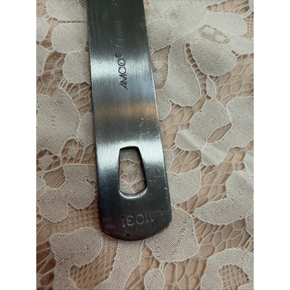 Amco Rust Proof Stainless Short Spatula Black Heat Resistant Nylon USA 11031 Com - Picture 13 of 16